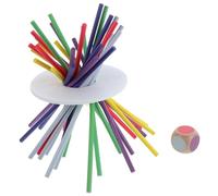 PartyKindom 1 Set barra di Giocattolo di coordinazione oculare manuale bastoncini artigianali colorati giocattoli montessori per Imparare i giocattoli di legno