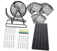 PartyKindom 1 Set Bingo Americano con Palline Colorate da Tavolo per Feste e Attività Sociali per Pub e Scuole Facile da Allestire e Giocare