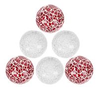 PartyKindom 1 Set Mestieri della Sfera della Sfera Palline Decorative per Ciotole Palline da Golf Luminose Ciotolina Palline Decorative Rosse per Ciotole Tartufo Ciotola Vasi Bicchiere 6 Pezzi