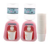 PartyKindom 1 Set Mini Erogatore D'acqua Piccolo Carino Ragazzo Giocattoli Per Ragazze Bagno Piccoli Distributore Potabile Giocattolo Fontana D'acqua Plastica Rosa