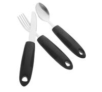 PartyKindom 1 Set Set stoviglie anti-vibrazione di grandi dimensioni potere utensili anziani handicap aiuto per l'assistenza agli anziani utensili da servizio plastica Riutilizzabile