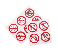 PartyKindom 10 Etichette Adesive Non Toccare 5cm, Cartelli Segnali di Avvertimento Sicurezza per Macchine, Adesivi Segnaletici Resistenti per Uffici, Cantieri e Laboratori, Set 10 Pezzi