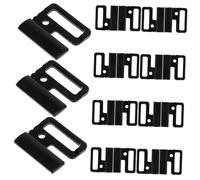 PartyKindom 10 Paia fibbia del costume da bagno chiusura con gancio per costume da bagno regolatore del reggiseno delle donne ganci per reggiseni Accessori per da donna plastica Nero