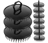 PartyKindom 10 pezzi Massaggiante per Capelluto Shampoo Manuale per Viaggio Morbida e Facile da Usare per Stimolare la Circolazione e Massaggiare la