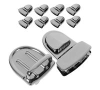 PartyKindom 10 Set Serratura a Becco D'Anatra Hardware Fermo Fibbia per Borsa Accessori Fai da Te Serratura della Borsa Chiusure per Borse per la Realizzazione di Borse Ferro da Stiro Black