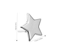 PartyKindom 100 Pezzi a Due Gambe Stelle a Cinque Punte Unghia Forniture per Album di Ritagli Decorativo Accessori per Album Scrapbooking Fermagli di Carta Brad Ferro da Stiro Silver