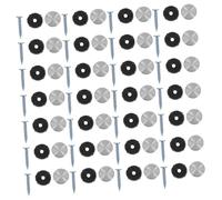 PartyKindom 100 Pezzi Inossidabili per Specchi con Tappi Decorativi Fissaggi per Specchi Vetro e Pubblicitari Installazione Facile e Resistente