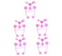 PartyKindom 10pezzi Massaggiatore Manuale Compatto Per Schiena e Corpo Strumento Di Rilassamento Leggero Per Punti Di Agopuntura e Alleviare La Fatica Design Pratico e Resistente