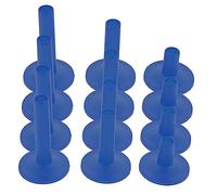 PartyKindom 12 Pezzi Accessori per batteria accessori per maniche dei piatti lunghe maniche dei piatti corte gabbia del accessori per la sostituzione dei piatti plastica Blu