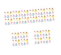 PartyKindom 120pezzi Miniature Adornamenti Notturni di Figurine di Anatroccoli in Resina Glow in The Dark per Decorazioni di Natale e Giardino Perfetti per Miniature e Decorazioni Creative