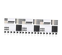 PartyKindom 144 Paia Set Di Occhiali Antiscivolo Ganci Per Le Orecchie Degli Occhiali Da Sole Naselli In Silicone Per Occhiali Kit Di Riparazione Per Occhiali Impugnature Per Naso Per