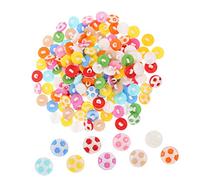 PartyKindom 150 pezzi Bottoni Resina Forma Pallone da Calcio Colorati per Cucito Decorativo Fai da Te Camicie Maglie Accessori Leggeri Durevoli