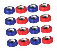 PartyKindom 16 Pezzi Di Shrimpboard Curling Slider Per Pietre Da Curling Per Giochi Da Tavolo Mini Gioco Da Tavolo Da Curling Tavolo Da Shuffleboard Tavolo Da Curling Con Perline Gioco