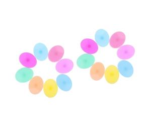 PartyKindom 16pezzi Spazzola Da Bagno Silicone Per Ragazzo Ragazza Da Esfoliante e Massaggiante Morbida e Confortevole Per Capelluto Dei Ragazzo Ragazza e Dei Perfetta Per