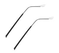 PartyKindom 1paio Occhiali Ricambio Con Bracci Metallo Sostituzione Facile e Comoda Per Montature Diverse Adatti Occhiali Da Sole e Ottici Copertura Trasparentenero