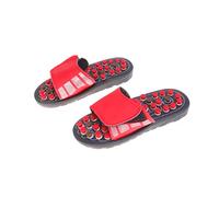 PartyKindom 1paio Pantofole Massaggianti Per Piedi Scarpe Massaggianti Per Agopressione e Salute Taglia Rosso Rinfresca Piedi Affaticati e Stimola La Circolazione