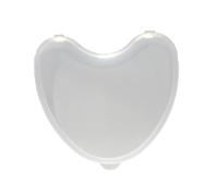 PartyKindom 1pezzi Contenitore Per Denti Finti Trasparente Astuccio Porta Dentiere Pratico e Compatto Design Forma Di Cuore Facile Da Trasportare Per Uso Quotidiano Per Conservare Apparecchi