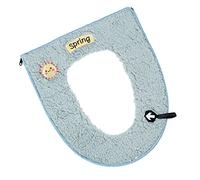 PartyKindom 1pezzi Copriwater Pile Verde con Cerniera Imbottitura per Toilette Caldo e Comfort Facile da Pulire e Riutilizzare Accessori per Bagno Invernali
