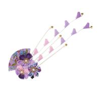 PartyKindom 1pezzi Fermaglio Per Capelli in Stile Giapponese Forcina Forma Di Fiore Nappa Lunga Decorazione Tradizionale Per Sposa e Donna