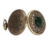 PartyKindom 1pezzi Orologio Tascabile Vintage Decorativo Stile Retro Con Design Scolpito e Meccanismo Pendolo Accessorio Elegante Per e Uso Quotidiano