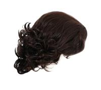 PartyKindom 1pezzi Parrucca Corta Riccia da Uomo in Materiali di Buona Qualità Realistica come Capelli Umani Traspirante e Comoda per Vita Quotidiana Feste Cosplay e Teatro Adatta