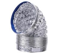 PartyKindom 1pezzi Tubo Flessibile Per Asciugatrice in Alluminio Spesso Argento Per Ventilazione Hvac Tubo Scarico Ventilazione Sfiato