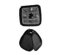 PartyKindom 1set Diffusori Pieghevoli Softbox Per Fotografia e Video Diffusore Per Luce Flash e Anello Fluorescente Nero Accessorio Leggero e Portatile Per Ombre e Stabilizzare Temperatura