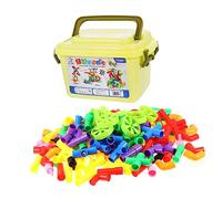PartyKindom 1Set Educativi per Impilamento Premium per Sviluppare Creatività e Abilità Motorie e Adesivi Casual per Giochi