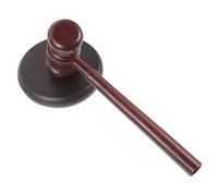 PartyKindom 1set Martelletto Legno per Giudici e Avvocati Gioco di Ruolo per Martello Legno Sicuro e Resistente Ottimo per Vendite all Asta e Occasioni Speciali