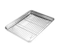 PartyKindom 1Set Teglie Acciaio Inossidabile per BBQ Vassoio Multifunzionale per Cucina e Barbecue Facile da e Resistente all Usura