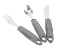 PartyKindom 1set Utensili Adattivi Antivibrazione Per Anziani Posate Convenienti Per Persone Con Disabilità Kit Da Tavola Ergonomico Facile Da Pulire e Utilizzare Utensili Per La