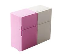 PartyKindom 2 Mini Frigoriferi per Casa delle Accessori Mobili Miniatura Resistenti e Leggeri Decorazioni Pratiche per Scenari