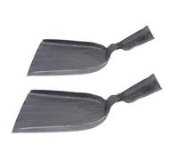 PartyKindom 2 pezzi Paletta per Cenere Carbonella Forgiata Mano Mini Paletta Coal Ash per Barbecue e Cucina Leggera e Resistente Design Ergonomico per Uso e Giardino