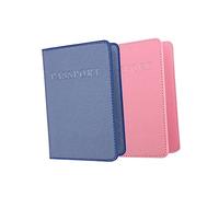 PartyKindom 2 pezzi Passaporto PU Opaca Custodia Multifunzionale per Documenti e Carte Organizer con Chiusura