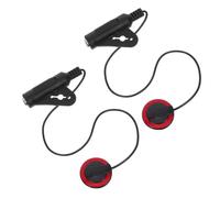 PartyKindom 2 pezzi Pickup Piezo Adesivo per Chitarra Portatile Microfono Contatto per Ukulele Violino Mandolino Banjo e Kalimba con Adesivo Durevole e Regolazione Eq Portatile