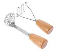 PartyKindom 2 pezzi Schiacciapatate Manuale Acciaio con Impugnatura Ergonomica per Verdure e Facile da e Usare Strumento per Cucina Domestica