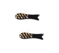 PartyKindom 2 Pz pettine multifunzionale spazzola a setole morbide pettini massaggiatore cuoio capelluto massaggiatore di corno naturale pettine per lisciare il cuoio capelluto burlone corna