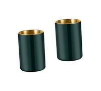 PartyKindom 2 Pz portacenere arredamento per la casa d'epoca posacenere in acciaio inossidabile elegant portatile Home decor portabicchieri forniture per auto accessori per auto