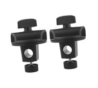 PartyKindom 2 Regolabile per Microfono e Smartphone Clip Rotante per Braccio Boom Accessorio per Fotografia e Trasmissione Stabile e Flessibile