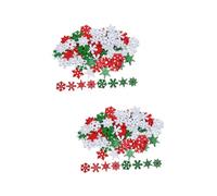 PartyKindom 2 Set Turbinii Incantesimi di Natale Decorazioni Natalizie al Coperto Morire Inverno Nevicare Fiocchi di Neve in Legno Artigianali Fiocchi di Neve di Natale di Legno 50pcs*2