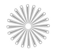 PartyKindom 20 Pezzi Accessori a sospensione conici perle per la produzione di gioielli fascino collana mestiere d'oro perle di cono accessorio per ciondoli artigianali Lega di zinco Argento