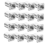 PartyKindom 20 Pezzi Dadi Girevoli in Ferro Da 6 Mm Per Tamburo Da Pavimento, Ricambio Per Linguetta Tom, Accessori Professionali Per Batteria e Batteria Elettronica, Resistente e Antiruggine