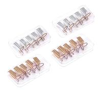 PartyKindom 20 pezzi Forme per Estensione Unghie in Metallo Regolabili Protezione per Nail Art Kit per Unghie Acriliche e Fragili Strumenti per e Principianti