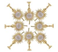 PartyKindom 20 Pezzi Forniture Per Il Partito Religioso Cappello a Cilindro Di Luce Sacra Ornamenti Religiosi Harry Religione Ornamenti Per Feste Plettri Per Torte Religiose Lega D'oro