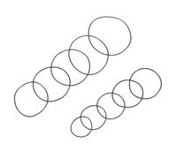 PartyKindom 200pezzi Guarnizioni in Gomma Per Orologi Impermeabili Tenuta Accessori Per Orologi Custodia Richiudibile