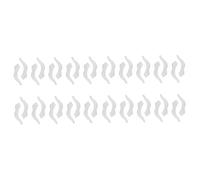 PartyKindom 20paia Coperchi Antiscivolo Per Occhiali Silicone Accessorio Per Occhiali Con Ganci Per Orecchie Per Sport e Attività All Aperto Bianco