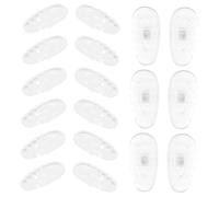 PartyKindom 20paia Cuscinetti Nasali Silicone Antiscivolo Per Kit Di Sostituzione Morbido e Confortevole Compatibile Con e Sole Di Supporti Per Naso Facili Da Installare e Resistenti