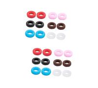 PartyKindom 24 Set Tappetini Da Bar Per Occhiali Cuscinetti Per Occhiali Impugnature Per Occhiali Cuscinetti Per Occhiali Custodia In Silicone Per Occhiali Custodia Per Occhiali Antiscivolo