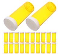 PartyKindom 25 pezzi Bottiglie Vuote per Medicinali con Tappo Contenitori Portatili in PP Resistenti e Leggeri Organizer per Farmaci da Viaggio Adatti per Uso Esterno Laboratori Cliniche e