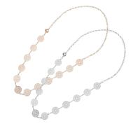 PartyKindom 2pezzi Cinture Catena Per Donna in Metallo Catene Per Vita Da Donna Catene Per Jeans Da Accessori Per Corpo Per Pantaloni Decorazione Per Fianchi